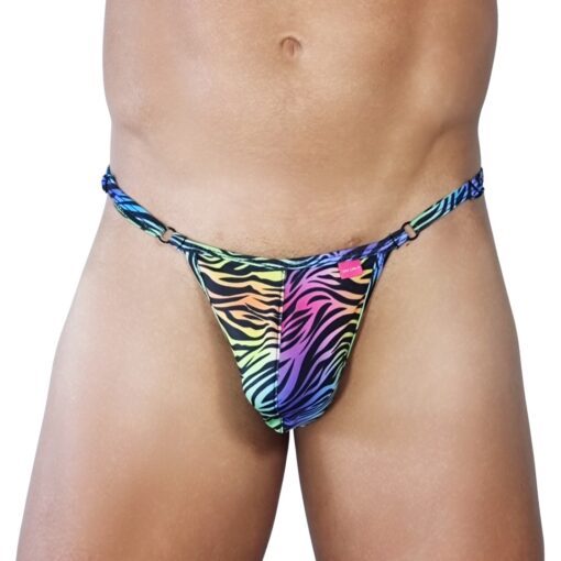 Sexy Prey Men's Thong by OH LOLA 4 MEN - Side Adjustable G-String