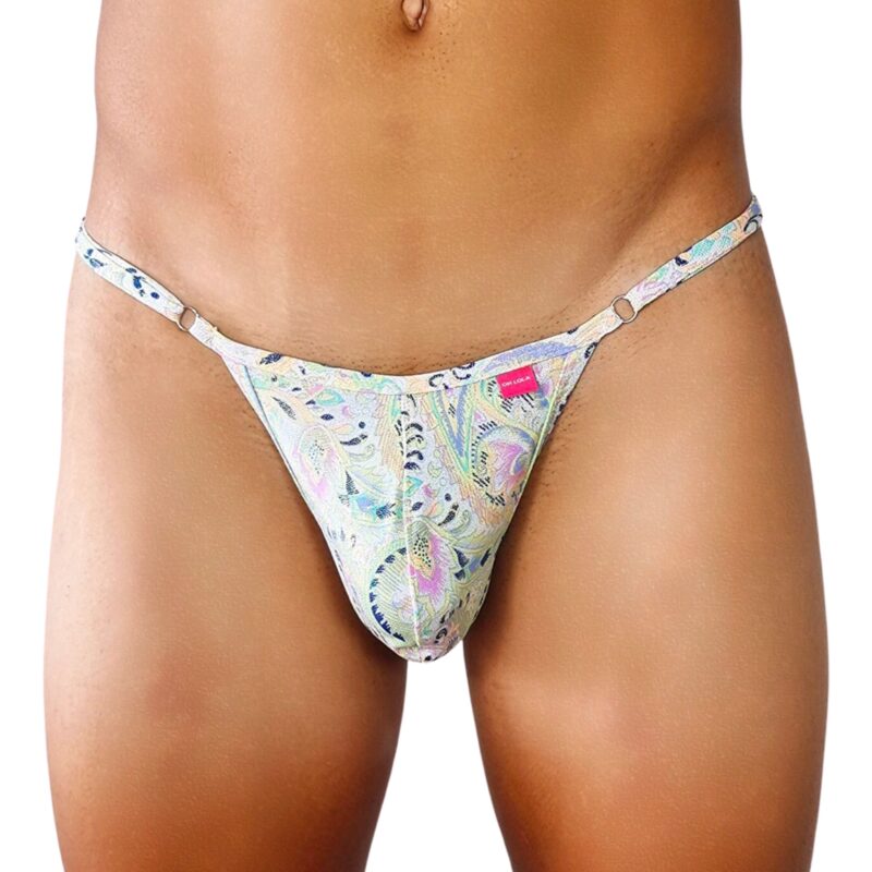 Fabulous Men's Thong by OH LOLA 4 MEN Side Adjustable G-String FRONT